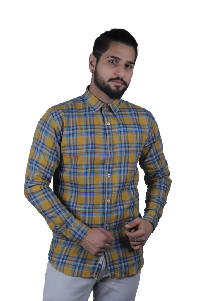 mustered-check-shirt-stylish-cotton-full-sleeve-stylish-fancy-shirt