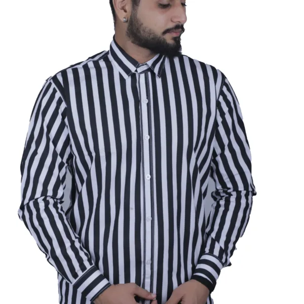 stripe-black-shirt-for-men-stylish-pure-cotton-formal-fancy-shirt