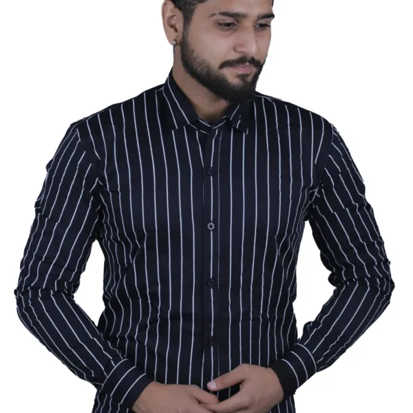 stripes-shirt-dark-blue-colour-full-sleeve-casual-cotton-best-fancy-shirt