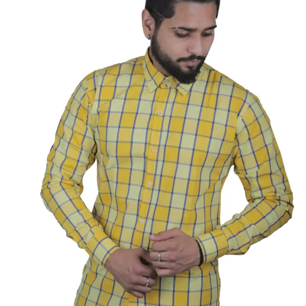 yellow-check-shirt-stylish-cotton-regular-fit-best-casual-shirt