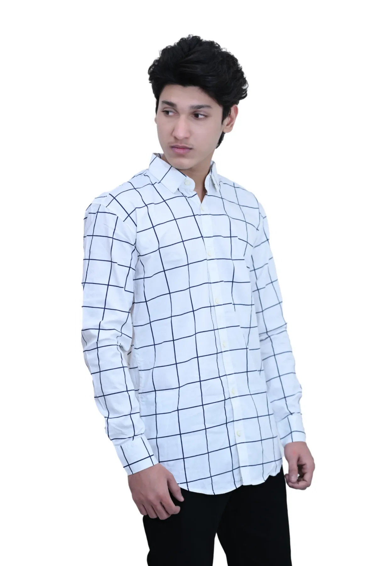 check-shirt-white-stylish