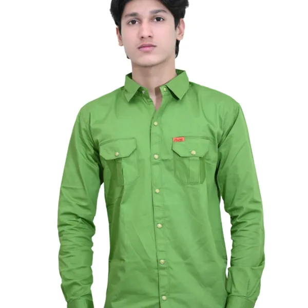 plain-shirt-green-colour