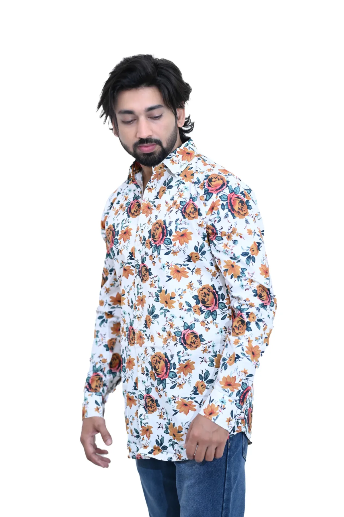 printed-cotton-shirt-rose-flower