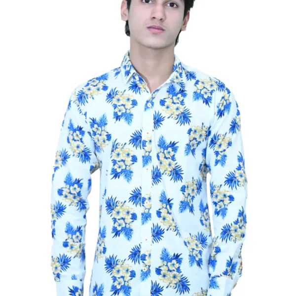 printed-shirt-cotton-blue-flower