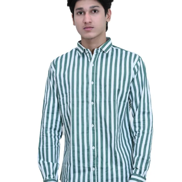 stripe-green-shirt-for-men