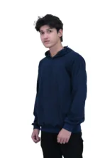 Cotton Regular fit Blue Back Print City Street Graphic Hoodie