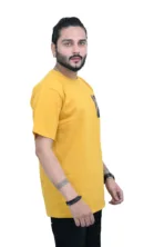 Cotton Regular fit Mustered Lion Printed Graphic T-shirt