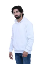 Cotton Regular fit White Back Print Multibloom Graphic Hoodie